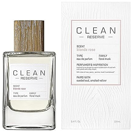 Clean Reserve Blonde Rose Eau de Parfum Spray for Unisex, 3.4 Fl Oz