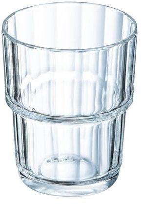 Arcoroc ARC 61697 Norvege Trinkglas, Wasserglas, Saftglas, 250ml, Glas, transparent, 6 Stück