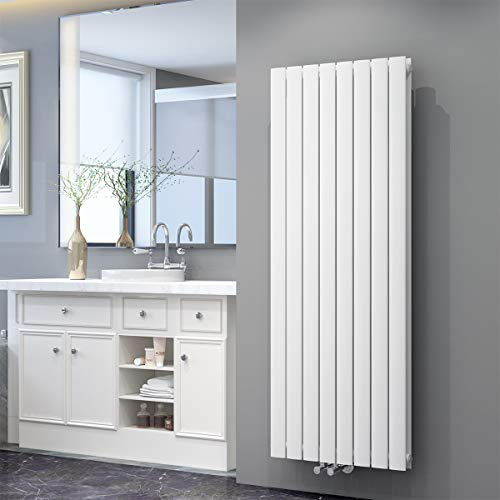 ELEGANT Vertikal Heizkörper Mittelanschluss Doppellagig Paneelheizkörper 1600x616mm Weiß Design Flach Heizkörper Badezimmer | Vertikal Heizkörper Mittelanschluss Doppellagig Paneelheizkörper，Design Flach Heizkörper Badezimmer