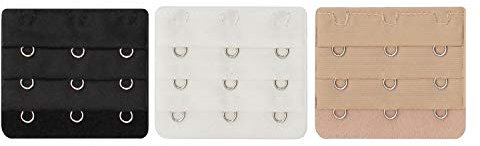 Diawell 3er Set BH Verlängerung Erweiterung 3 Farben Vergrößern Verschluss 2/3/4 Haken