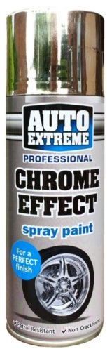 1 x Auto Extreme Professional Chrome Effect Spray Perfect Finish Petrol Resistance 400ml