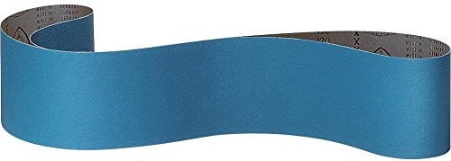 Klingspor 63068 Schleifband CS 411 Y - für Edelstahl, Stahl und Metalle - 75mm x 2000mm - Grit 80 - F4G-Stoßverbindung