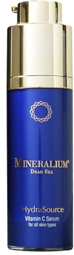 Mineralium - Suero Antiarrugas con Vitamina C para Todo Tipo de Piel - Poderoso Antiedad, Reduce las Arrugas - Enriquecido con Minerales del Mar Muerto y Aloe Vera - Sin Siliconas ni Parabenos - 30ml