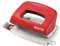 Leitz Pratica Mini Perforatrice da Ufficio, Capacità fino a 10 Fogli, Rosso, Metallo, Guida di Arresto con Barra di Selezione del Formato, Gamma NeXXt, 50580025