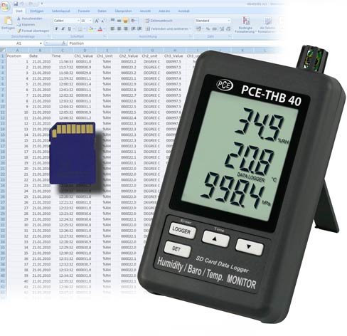 Datenlogger PCE-THB 40
