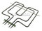 Resistenza Forno 900+1600W 230V Compatibile con Whirlpool - Ignis - Bauknecht - 481225998466, 481225998422, 481225998518, 481225928