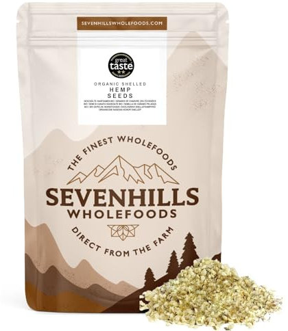 Sevenhills Wholefoods Rohen Geschälte Hanfsamen Bio 500g