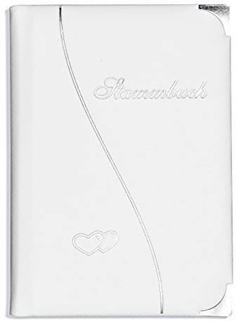 Stammbuch weiß Hochzeit Due Cuori Stammbuch der Familie