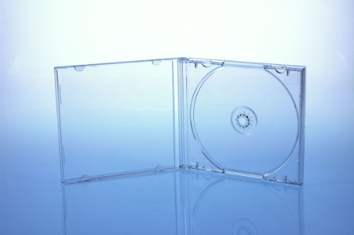 8 CD/DVD Jewelcase Hüllen für 1 Disc/glasklar/transparent