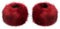 Futrzane Classic Manschetten - Fell Stulpen Damen - Pelz Pulswärmer Handstulpen (Rot Classic)