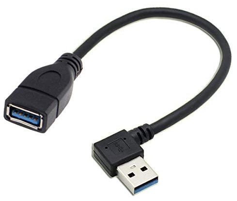 CY rechts gewinkelt USB 3.0 A Stecker zu Buchse Verlängerungskabel