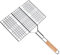 Grillkorb Grillguthalter Grillwender 55x36cm Metall Grillrost Hamburgerbräter