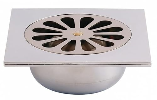 Bonde de sol carrée sortie verticale 140x140mm - 462300