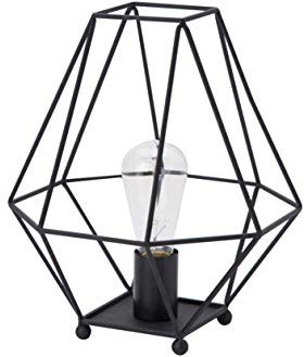 LUSSIOL Albany Stehleuchte Metall 40W schwarz L 26xH 33cm