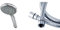 Triton 5 Position Shower Head- Chrome with Triton 1.75m Shower Hose - Chrome