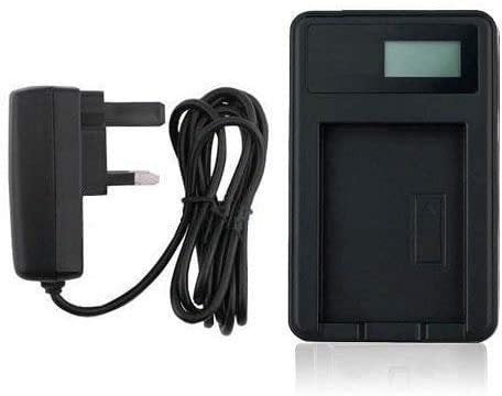 Mains Battery Charger for Sony DSC-WX1, DSC-WX10, HDR-GW55VE, DSC-WX10, DSC-T20HDPR, HDR-GW55, HDR-GW77E, HDR-GW77VE Camera - Smart Display for Accurate Battery Charge Status