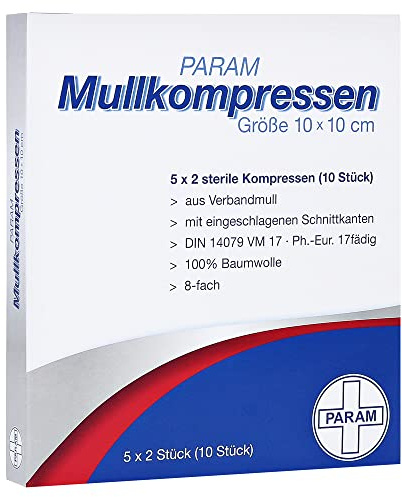 MULLKOMPRESSEN 10x10 cm steril 8fach 5X2 St
