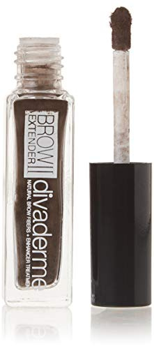 Divaderme BROW EXTENDER II Augenbrauenfasern + Augenbrauen Enhancer Behandlung Cappuccino Brown 2-in-1 Natürliche Augenbrauenfarbe für kräftige gesunde Augenbrauen und starkes Wachstum