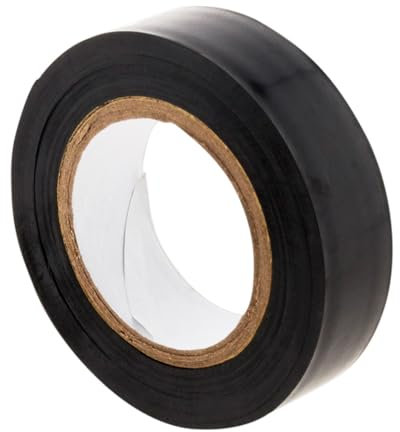 Zenitech - Nastro Adesivo Isolante Elettrico 15mm X 10m - PVC Resistente 0,15mm - Ideale per Lavori Elettrici e Riparazioni - Nero - 10m