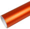 Rapid Teck® 15,79€/m Premium MATT Chrom Orange - 50cm x 1,52m - Blasenfrei mit Luftkanälen - Auto Folierung - Car Wrapping Folie - Schwarze Folie Auto