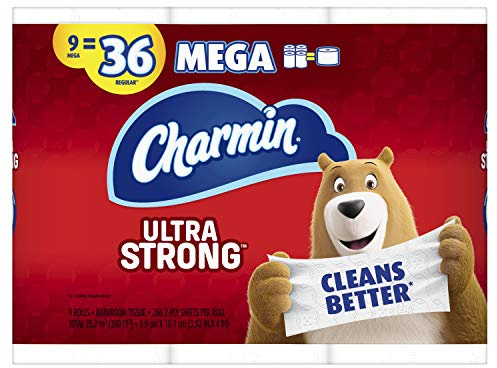 Charmin Ultra Strong Toilet Paper 9 Mega Roll