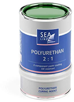 SEA, LINE 2K Polyurethan Bootslack 0,75 l, Farbe:grün
