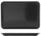 H&H 8734635 Vassoio con Bordo Melamina 35X25X2Nero Arredo Tavola Tessili, Nero