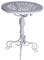 Beistelltisch Shabby Chic Tisch Weiss Eisentisch rund Teetisch 56 cm aja094 Palazzo Exclusiv