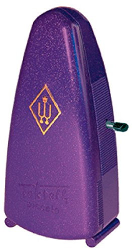 Wittner Metronom Taktell Piccolo Serie 830 - Kunststoffgehäuse - Ohne Glocke - Magic Violet - Mechanisch zum Aufziehen - Keine Batterien erforderlich - Made in Germany