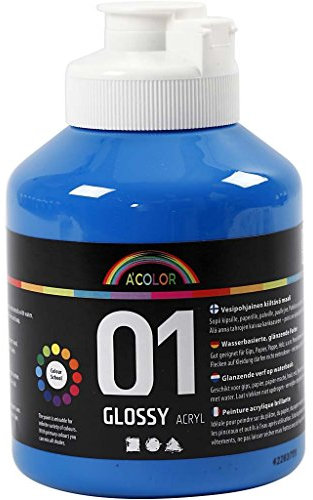 A-Color Acrylic Paint, primary blue, 01 - glossy, 500ml