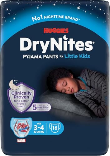 Dry Nites Pyjama Unterhosen Boy 3-5 Jahre, 1er Pack (1 x 16 Stück)