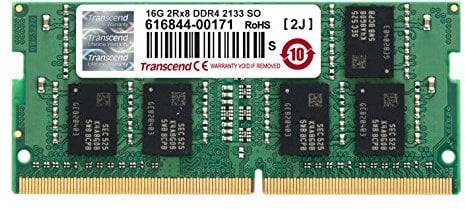Transcend 16 GB DDR4 2133Mhz SO-DIMM 2Rx8 1Gx8 CL15 1.2 V