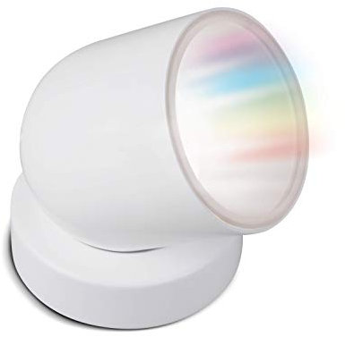 iDual LED-Lichtprojektor Tulip mit Fernbedienung. Warmweiß bis Kaltweiß; Dimmfunktionen; Multicolor-Umgebungs- und Stimmungslicht. 750 lm.