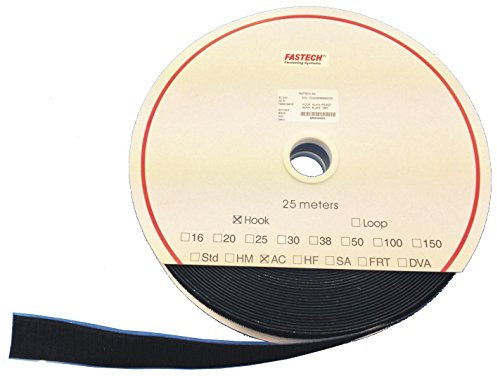 FASTECH T0201600000225 Selbstklebendes Klettband: LOOP Acrylic PS-A27 16MM WHITE 25M