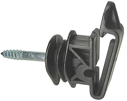 VOSS.farming 50x isolateurs pour Rubans Larges jusqu'à 40mm et Cordes de 6mm, Filetage pour Bois, pour clôture électrique