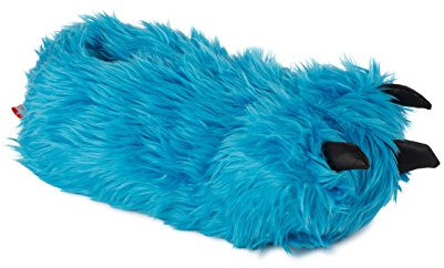 funslippers Chaussons Pattes Griffes Animaux Monstre Fantaisie Peluche Amusantes Chauffon Semelle Sneaker Durable Macaron Glouton Homm Bleu L 42/44