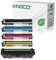 Kineco 4 Toner mit Trommel kompatibel mit HP Laserjet Pro MFP M170 Series M176 N M177 FW - CF350A CF351A CF352A CF353A CE314A - Schwarz 1.300 Seiten Color je 1.000 Seiten, Trommel 14.000 Seiten