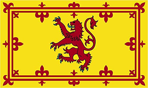 Gifts 4 All Occasions Limited SHATCHI-667 Nationalflaggen, Schottland, Rampant, Löwe, Gelb, Landesflaggen, für drinnen und draußen, Polyester, 1 Packung Ösen, mehrfarbig