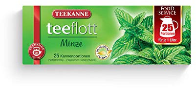 Teekanne Teeflott Pfefferminztee (Teebeutel), 2er Pack (2 x 88 g)