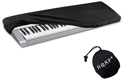HQRP Housse élastique de poussière pour clavier de 61-76 touches compatible avec Yamaha PSR-S650, PSRS650, PSR-S670, PSRS670, S70 XS, MX61, MOXF6 Synthétiseur/Piano numérique