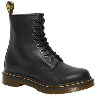 Dr. Martens 1460 Milled Smooth, Scarpe Stringate Basse Brogue Unisex-Adulto, Nero, 37