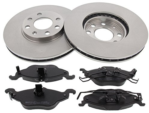 Mapco 47754 Bremsensatz Bremsscheiben Bremsbeläge Vorderachse | Kompatibel mit: OPEL ASTRA G Cabriolet, ASTRA G Caravan, ASTRA G CC, ASTRA G Kasten/Kombi, ASTRA G Stufenheck