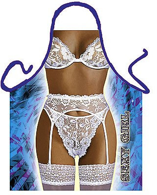 Schürze Sexy Girl Dessous Grillschürze Partyschürze