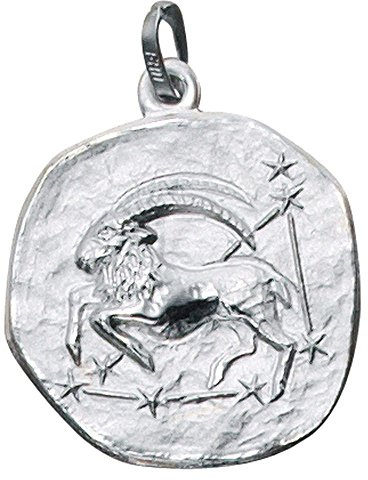 Sternzeichen Steinbock - Anhänger aus 925 Echt Silber Sterlingsilber Unisex