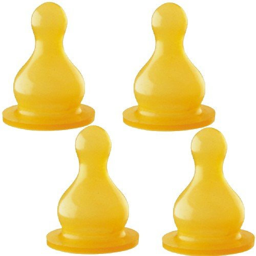 Baby Nova 2 X 2er Packung Latex Trinksauger Kirschform rund für Milch 0-24 Monate