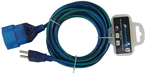 Electraline 846105 Prolunga con Presa/Spina 10A Svizzera Swiss Cavo 3X1-3 metri, Blu