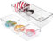 mDesign Schubladen und Schrank Organizer – praktische Aufbewahrungsbox mit 3 Fächern – ideale Aufbewahrung für Schmuck, Krawatten, Gürtel, Socken – robuste Schubladenbox aus Kunststoff – durchsichtig