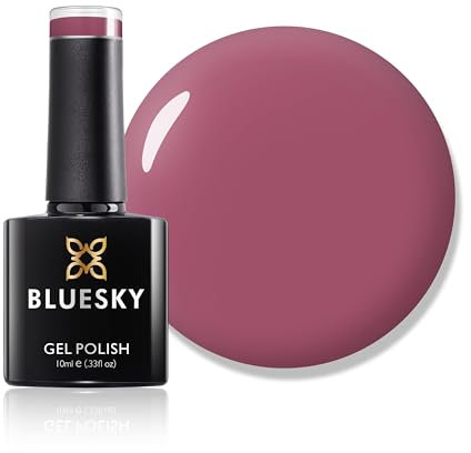 Bluesky Gel Nail Polish, Dark Pink Cs10, Long Lasting, Chip Resistant, 10 ml (Requires Drying Under UV LED Lamp)