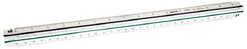 Aristo AR1314/4 Dreikantmaßstab Maschinenbau (Kunststoff, 30 cm) weiß