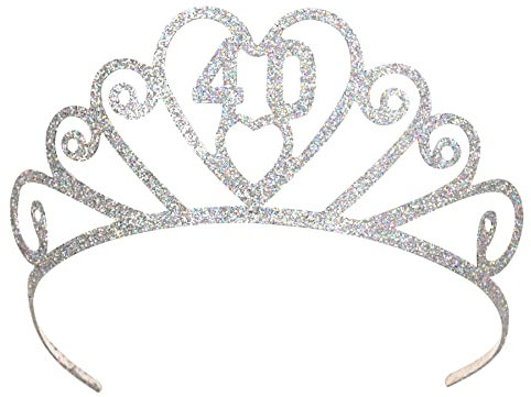 Beistle 60633-40 Glitzerndes Metall 40 Tiara